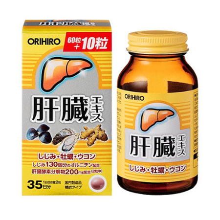 Viên uống bổ gan Shijimi Orihiro 70 viên