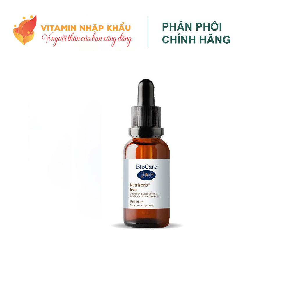 Bổ sung sắt nước Biocare Liquid iron cho bé từ 6 tháng (15ml)