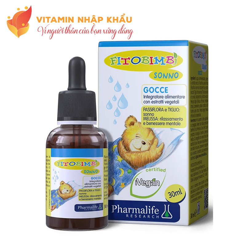 Siro hỗ trợ ngủ ngon cho bé từ 1 ngày tuổi Fitobimbi Sonno
