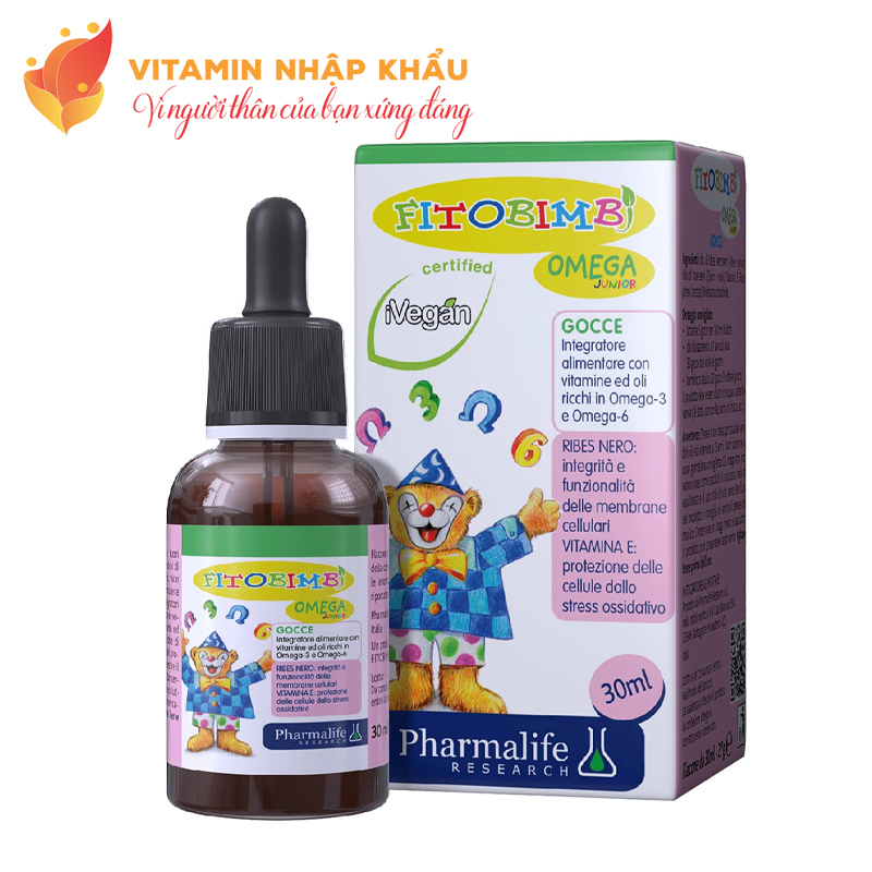 Siro bổ sung Omega từ thực vật Fitobimbi Omega Junior