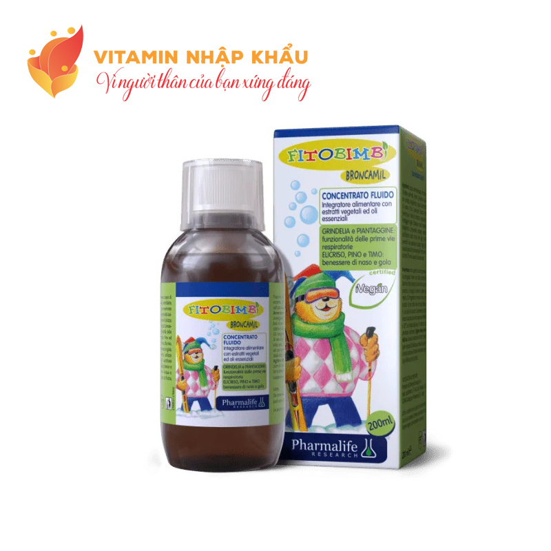 Siro giảm ho, giảm đờm cho trẻ nhỏ Fitobimbi Broncamil