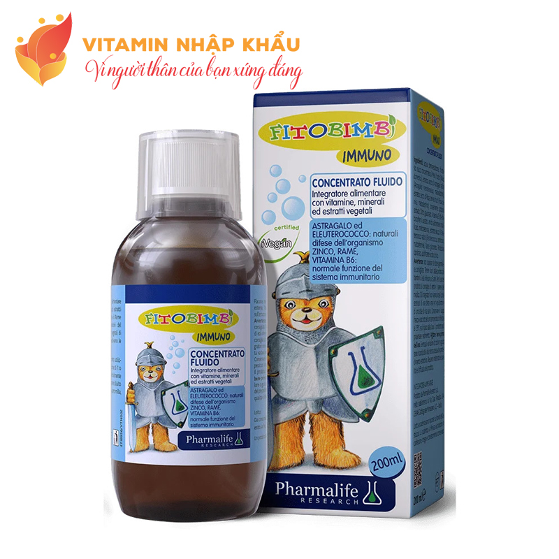 Siro tăng đề kháng cho bé Fitobimbi Immuno