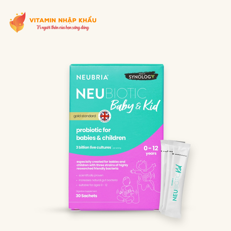 Men vi sinh bổ sung lợi khuẩn cho trẻ Neubiotic Baby & Kid