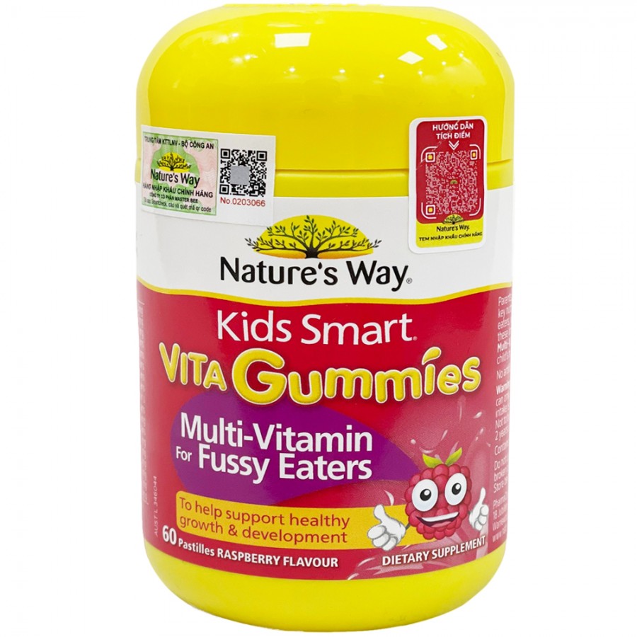 Vita Gummies Multi Vitamin For Fussy Eaters - Kích thích ăn ngon, hỗ trợ hệ tiêu hóa cho trẻ