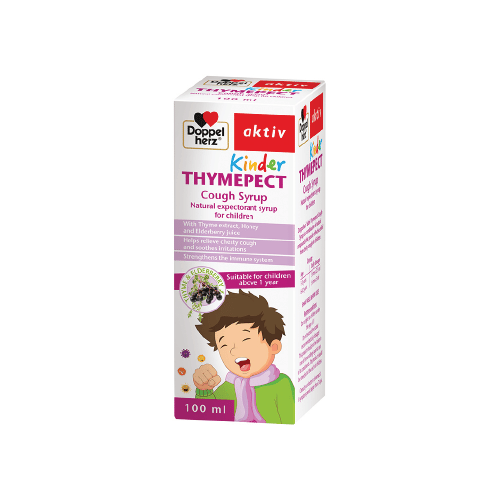 Siro giảm ho long đờm Doppelherz Kinder Thymepect thương hiệu số 1 nước Đức