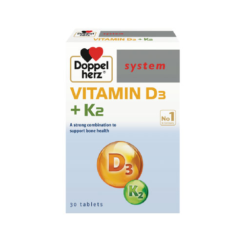 Viên uống bổ sung D3+K2 Doppelherz thương hiệu số 1 nước Đức