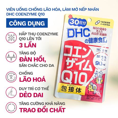 Công dụng viên uống chống lão hóa da DHC Coenzyme Q10