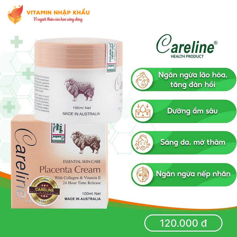 Kem dưỡng da nhau thai cừu - Careline Placenta Cream