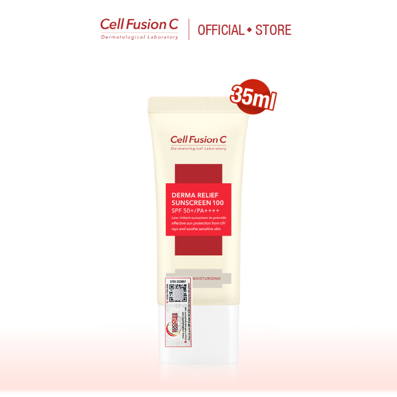 Kem chống nắng an toàn cho mọi loại da DERMA RELIEF SUNSCREEN 100 SPF 50+/PA++++ 35ml