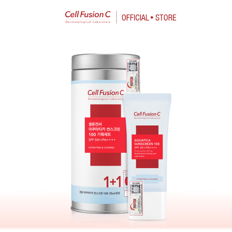 Kem chống nắng cấp ẩm, dịu da AQUATICA SUNSCREEN 100 SPF 50+/PA++++ 35ml +35ml