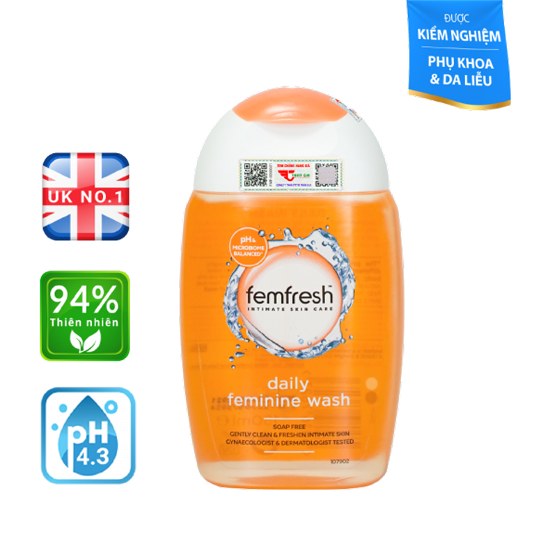 Dung Dịch vệ sinh phụ nữ cao cấp hàng ngày Femfresh Daily Wash 150ml