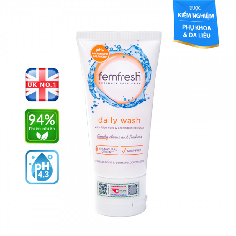 Dung Dịch vệ sinh phụ nữ cao cấp hàng ngày Femfresh Daily Intimate Wash 50ml