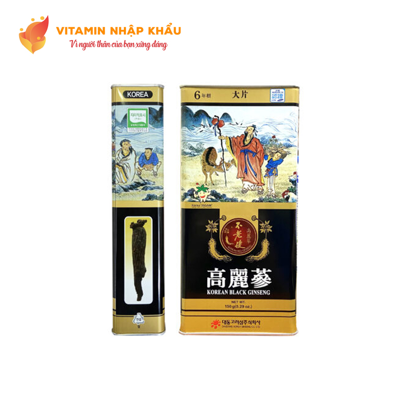 Hắc sâm Hàn quốc dạng củ 150g (6-10củ) – Daedong
