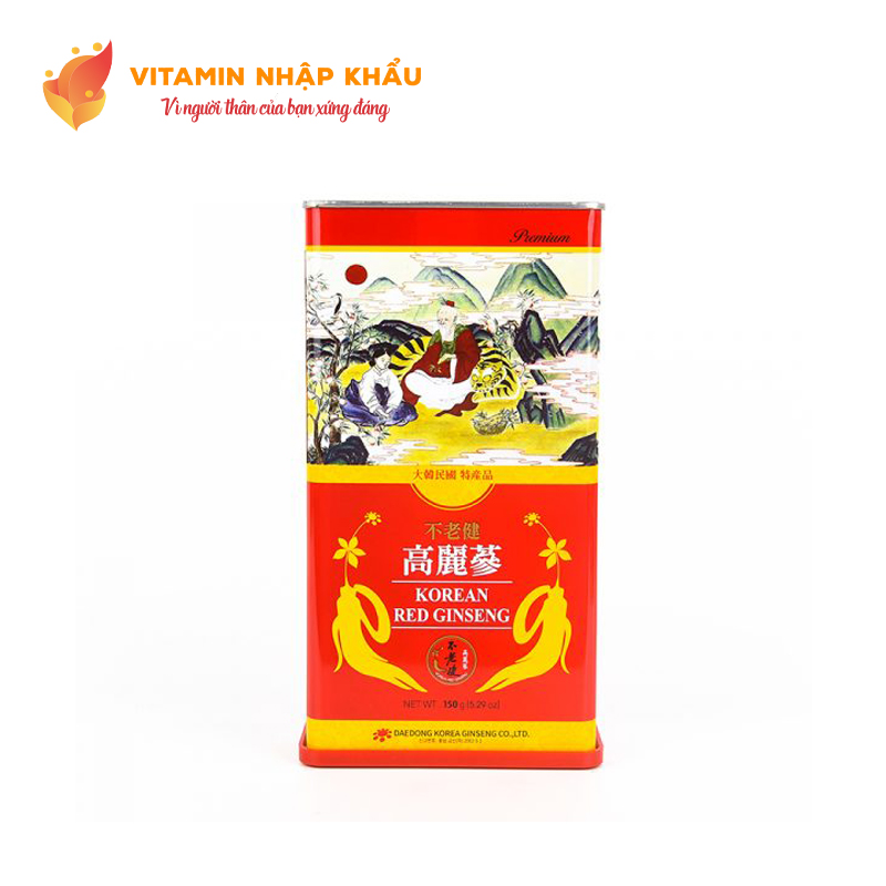 Hồng sâm củ khô HQ Premium 37,5g (2-3 củ) – Daedong