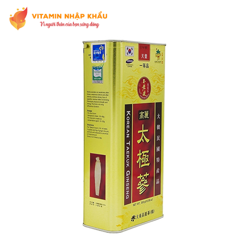 Thái cực sâm củ khô (Thiên Sâm) 600gram số 30 (30 củ)
