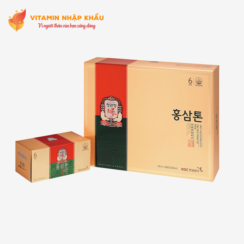 Nước Hồng Sâm Pha Sẵn KGC Cheong Kwan Jang Tonic (60 gói x 50ml)