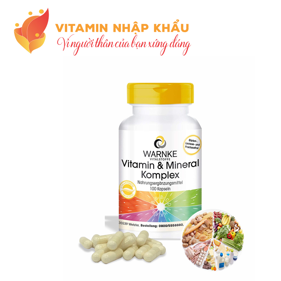 Viên uống Vitamin tổng hợp Warnke Vitamin & Mineral Komplex