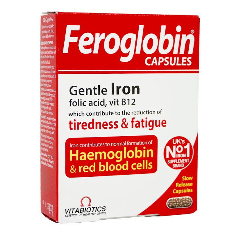 Viên uống bổ máu Vitabiotics Feroglobin B12