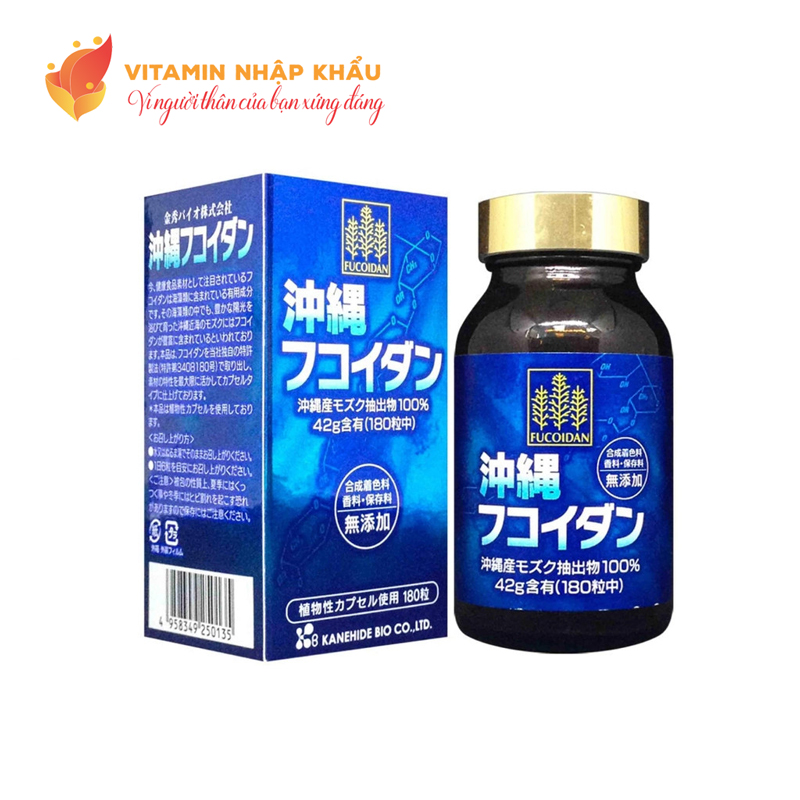 Okinawa Fucoidan Kanehide Bio 180 viên – Fucoidan xanh giúp phòng và hỗ trợ điều trị ung thư