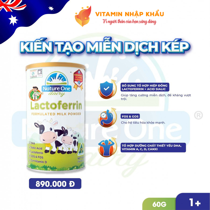 Sữa tăng cường miễn dịch Nature One Dairy Lactoferrin